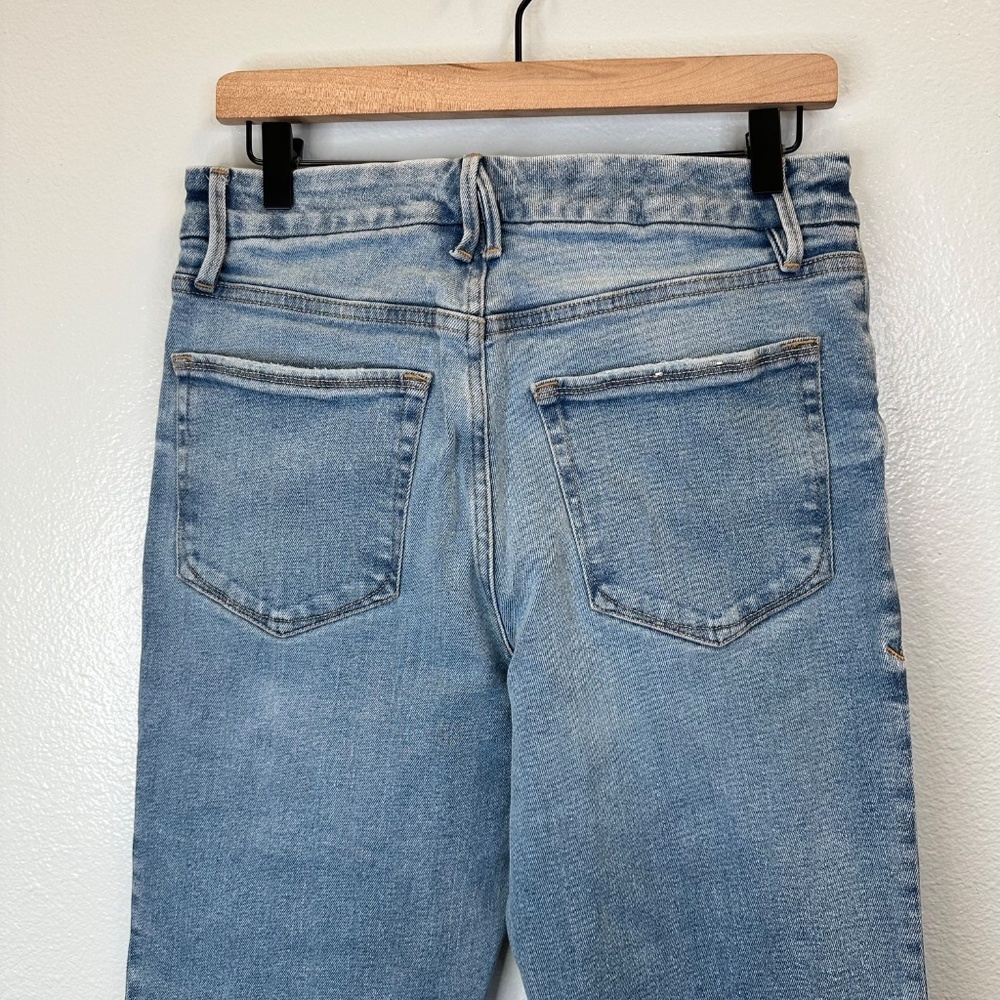 Good American Blue Straight Leg High Waisted Jeans size 10/30 - Picture 4 of 7